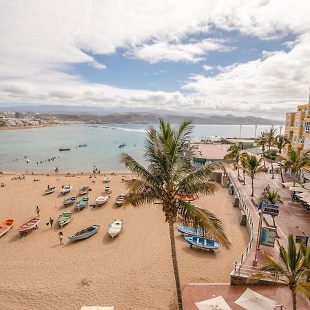 En Primera Linea De La Playa De Las Canteras Vista Al Mar Las Palmas de Gran Canaria Ngoại thất bức ảnh