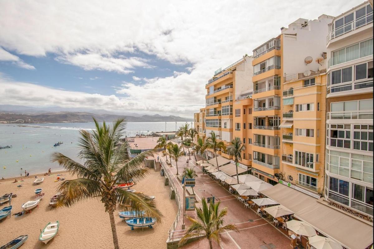 En Primera Linea De La Playa De Las Canteras Vista Al Mar Las Palmas de Gran Canaria Ngoại thất bức ảnh
