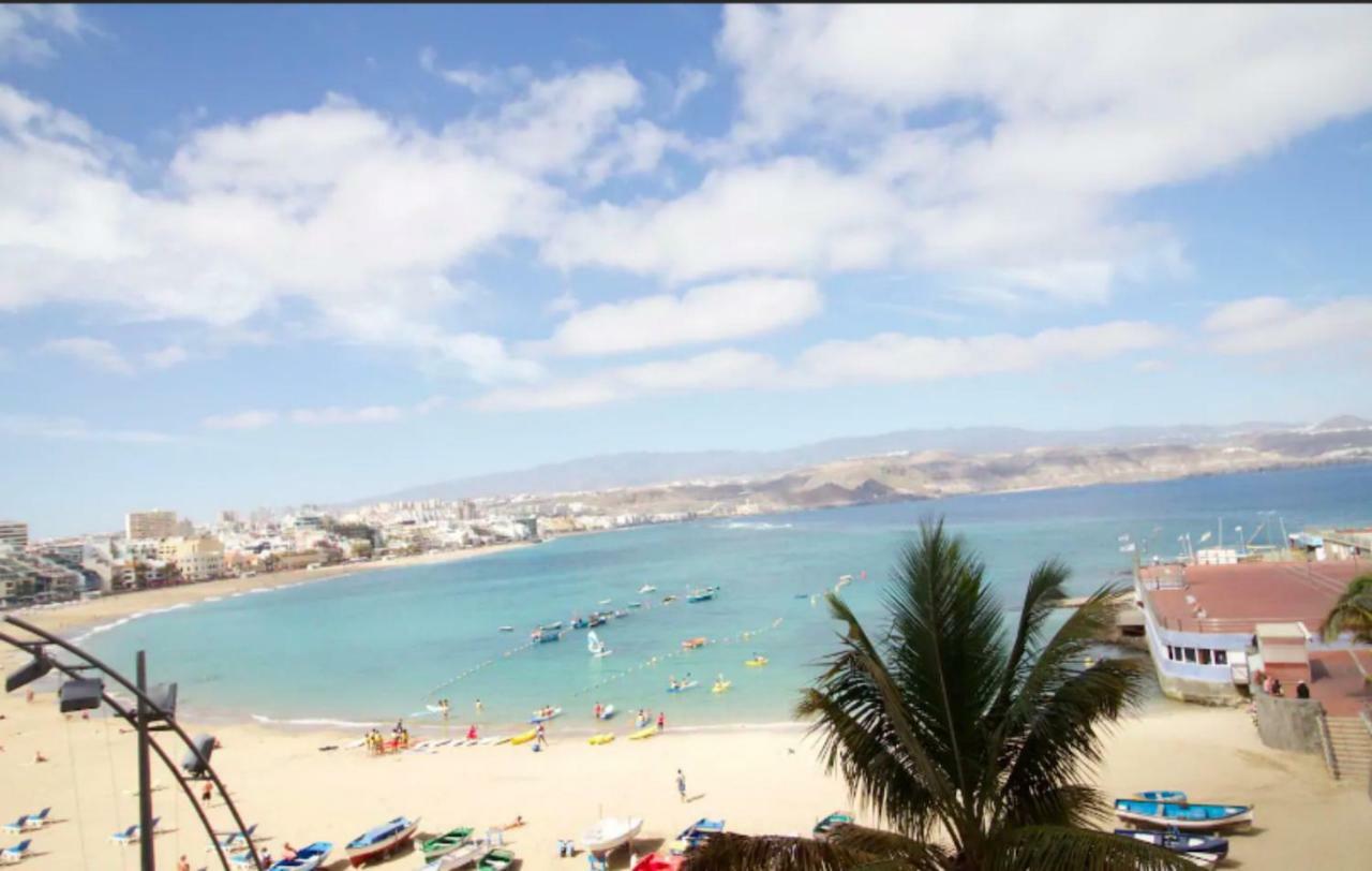 En Primera Linea De La Playa De Las Canteras Vista Al Mar Las Palmas de Gran Canaria Ngoại thất bức ảnh